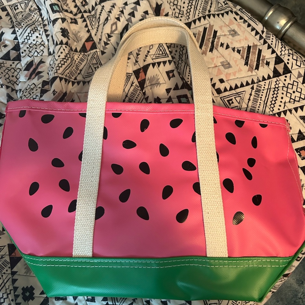 Pink and Green Watermelon Tote Bag